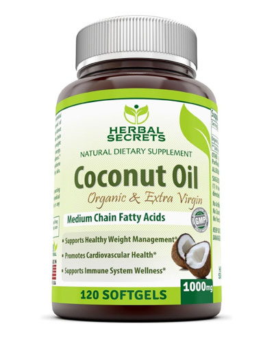 herbal secrets organic coconut oil supplements