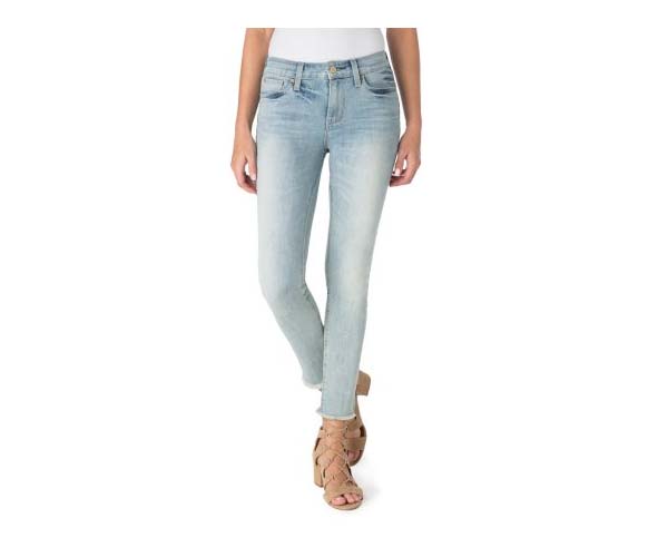signature by levi strauss & co. women's high rise ankle straight jean