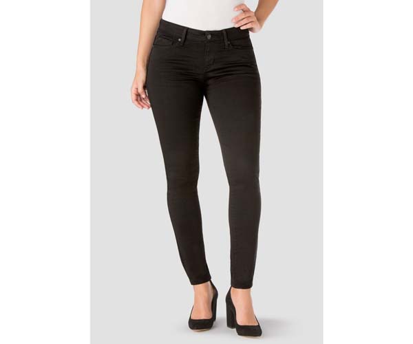 denizen from levi's womens black skinny jeans