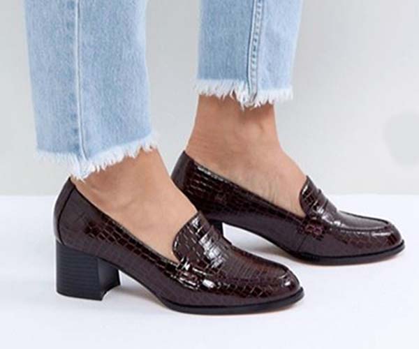 asos loafers work heels