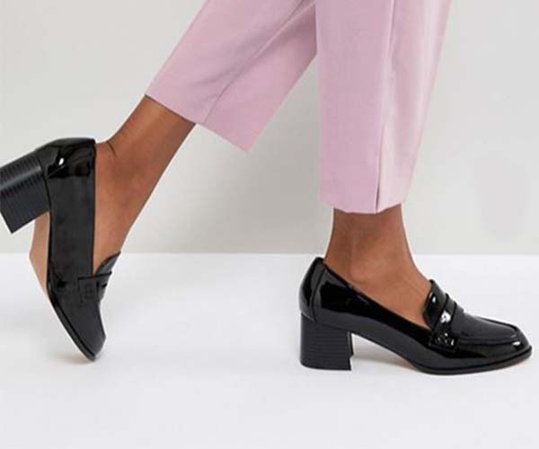 asos loafers work heels