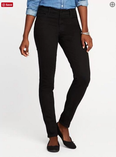 Mid-Rise Never-Fade Rockstar Black Jeans for Women