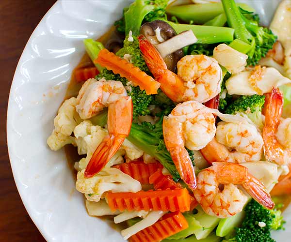 shrimp stir fry dinner