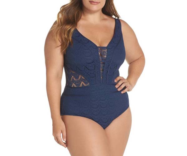 nordstrom plus size one-piece bathing suit
