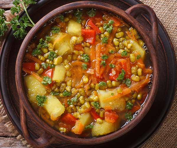 high-protein vegetable soup
