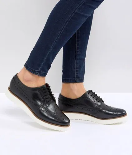 Leather Flat Shoes