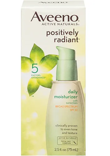 aveeno positively radiant daily face moisturizer