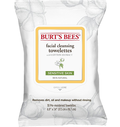 burts bees facial cleansing towelettes