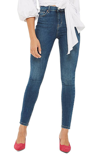 High Waist Crop Skinny Jeans