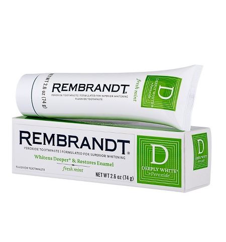 rembrandt peroxide whitening toothpaste