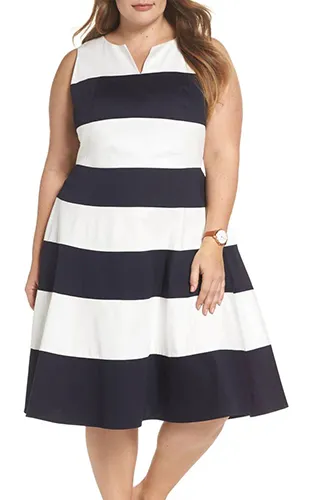 Button Back Ponte Dress