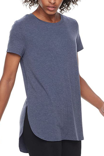 athletic tunic tee