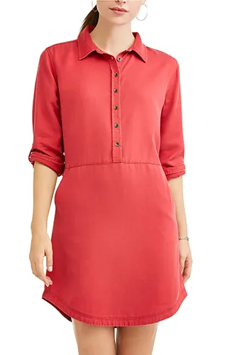 Lyocell Shirt Dress