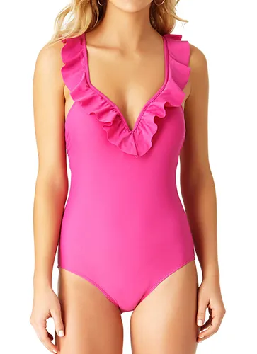 Ruffle One-Piece Swimsuit