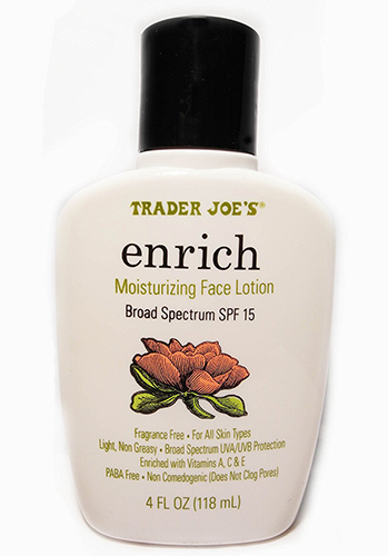 trader joe's enrich moisturizing face lotion