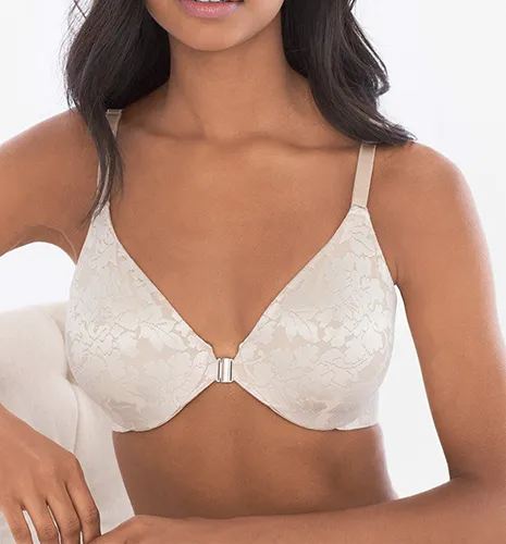 VANISHING BACK Unlined Front Close Lace Bra