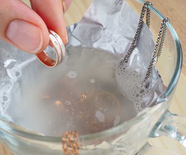 diy hack clean fake jewelry silver gold