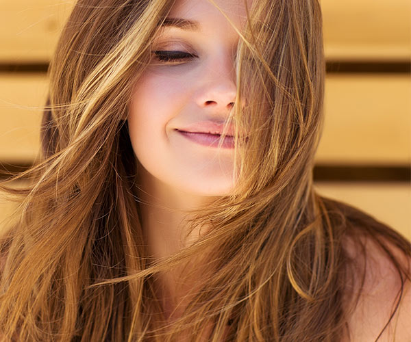 woman with long hair