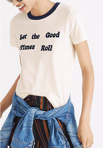 madewell let the good times roll ringer tee