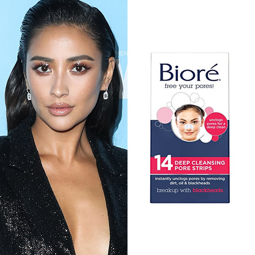 Shay Mitchell shay mitchell biore nose strips