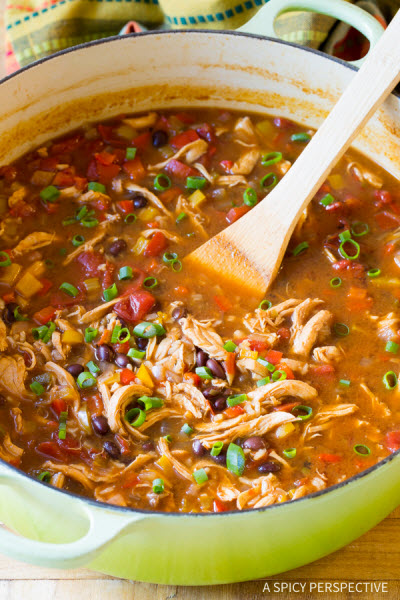 skinny chicken fajita soup