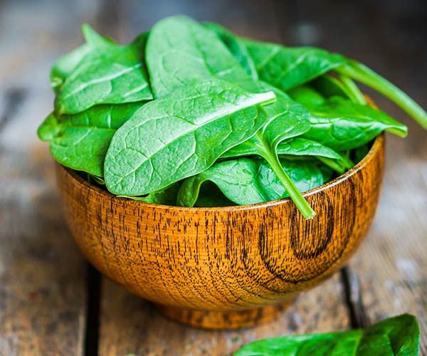 bowl of spinach