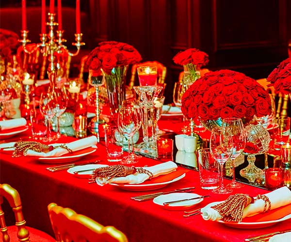 All red decor