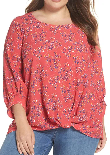 Yellow Maggie Twist Hem Top