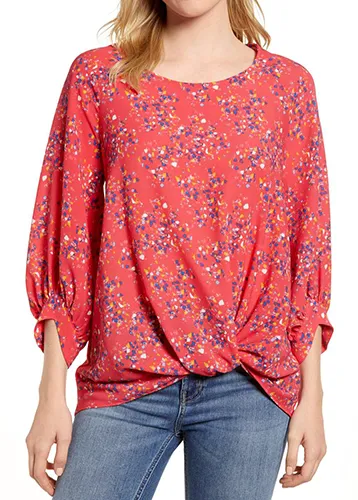 Maggie Twist Hem Top