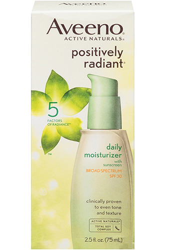 aveeno positively radiant daily facial moisturizer
