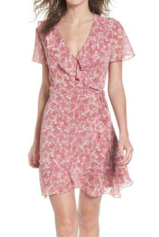 Colie Ruffle Wrap Dress