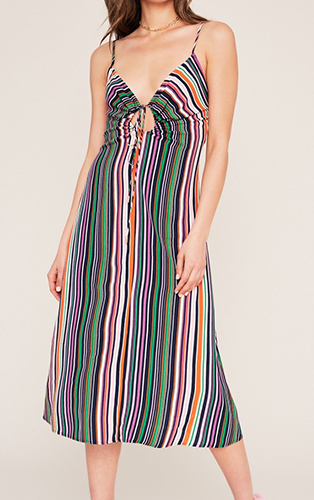 Cora Keyhole Midi Dress