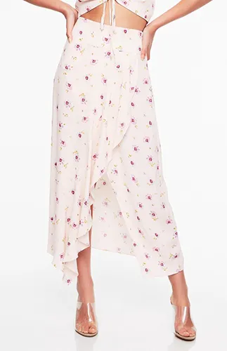 Sunset Asymmetrical Midi Skirt