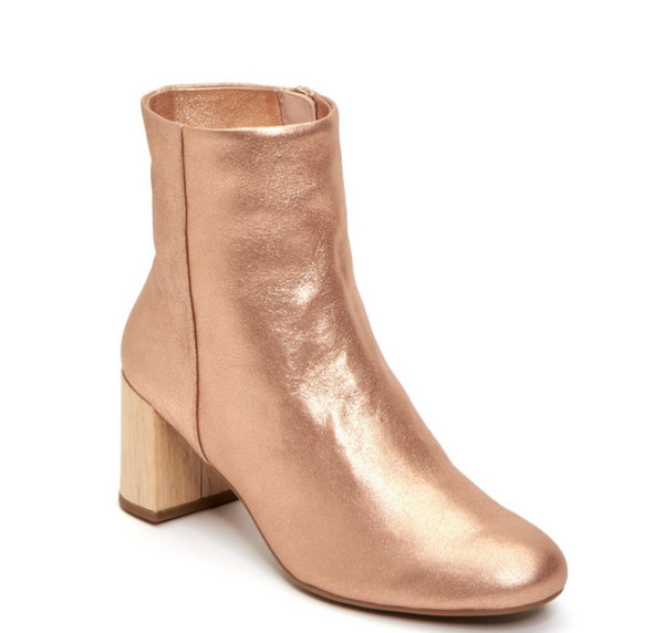 rose gold booties