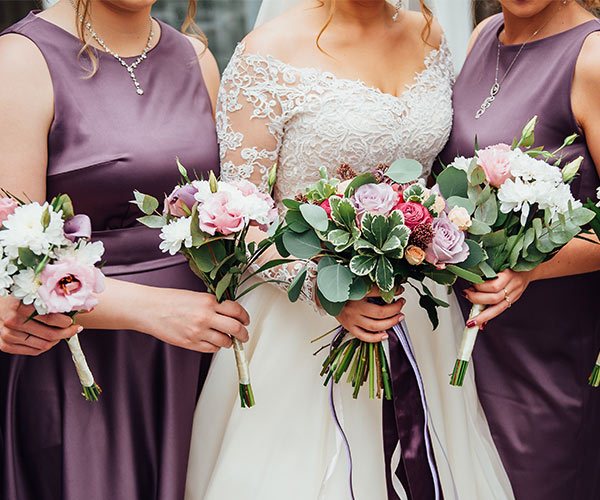 Bride and bridal party