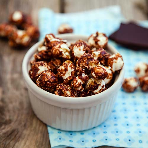 dark chocolate and sea salt popcorn