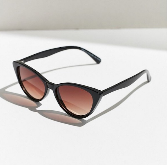 urban outfitters black cat-eye sunglasses