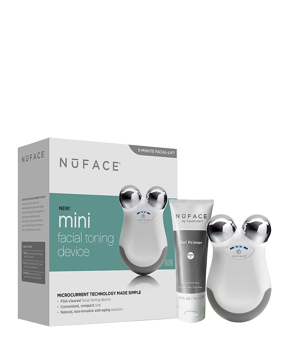 nuface mini facial toning device