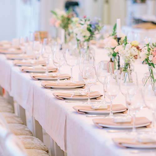 White wedding decor