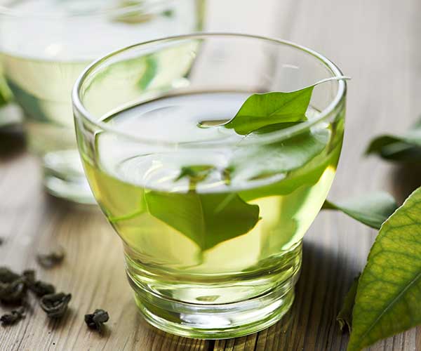 green tea in a glass