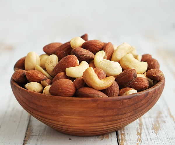 Nuts bowl of mixed nuts