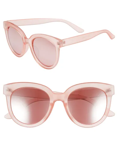 Frosted cat-eye sunglasses in a 53mm frame