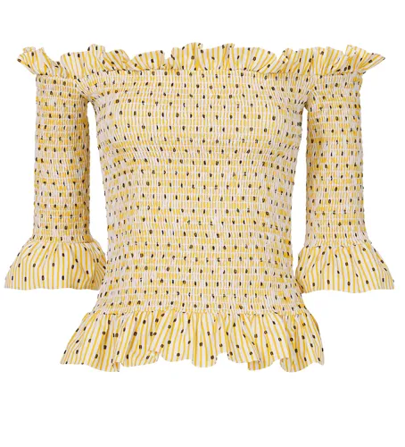 Calida smocked top with a modern and stylish design.