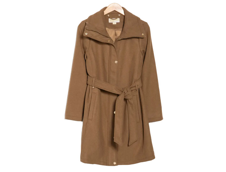 Nordstrom Rack Michael Kors belted wool blend coat camel