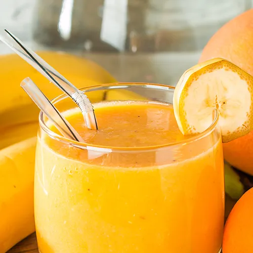 orange and banana smoothie