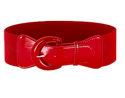 <h3>4. A Wide Red Belt</h3> diy captain marvel halloween costume