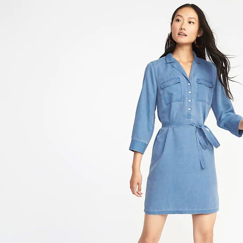 This Super Flattering Dress Is Selling Out At Old Navy—Get One While It ...