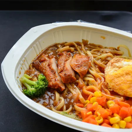 Gourmet frozen meal ready to heat and serve
