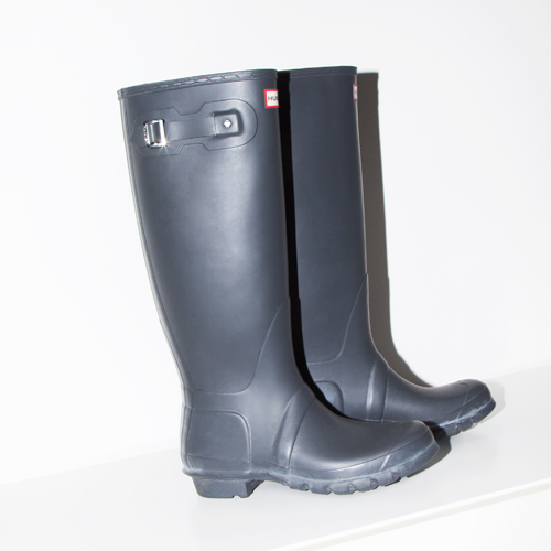 Hunter Original Tall Waterproof Rain Boots Sz 10 New 0 Black Dark Slate