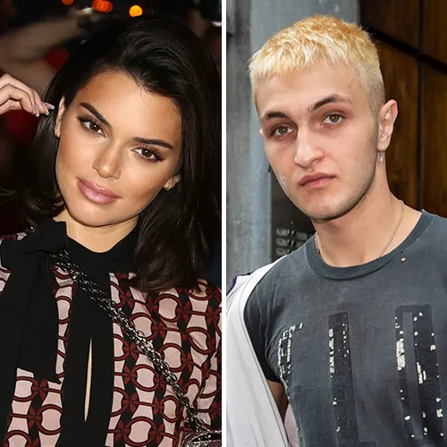 Stylish Kendall Jenner and Anwar Hadid at a fashion event.